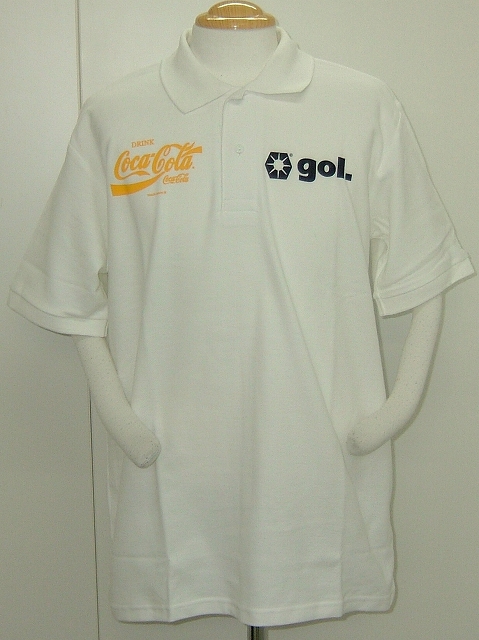 画像1: gol.　CocaColaコラボポロシャツ　ARGENTINA　ホワイト (1)