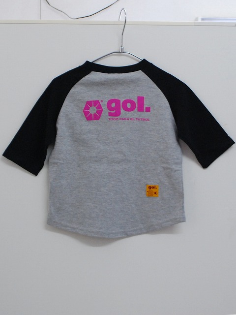 画像: gol．　TODDLER3/4スリーブラグランTシャツ　ブラック