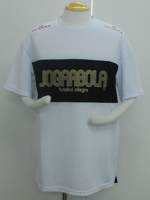 画像1: JOGARBOLA　プラクティスシャツ　ホワイト×ブラック (1)