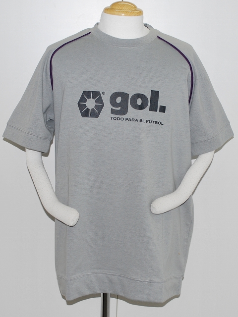 画像1: gol．　Wフェイス半袖Tシャツ　グレー (1)