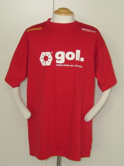 画像1: gol. 機能素材半袖Tシャツ 赤 (1)