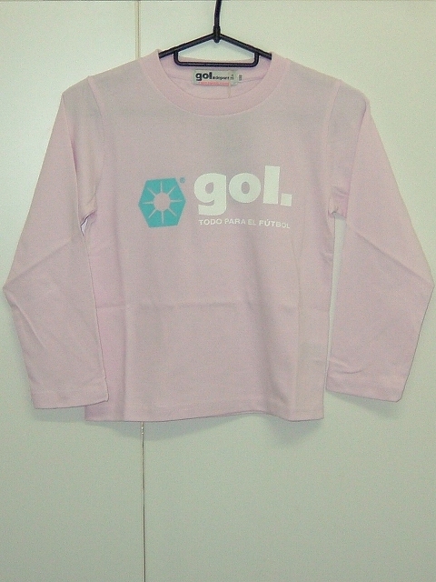 画像1: gol．　TODDLER長袖Tシャツ　ピンク (1)