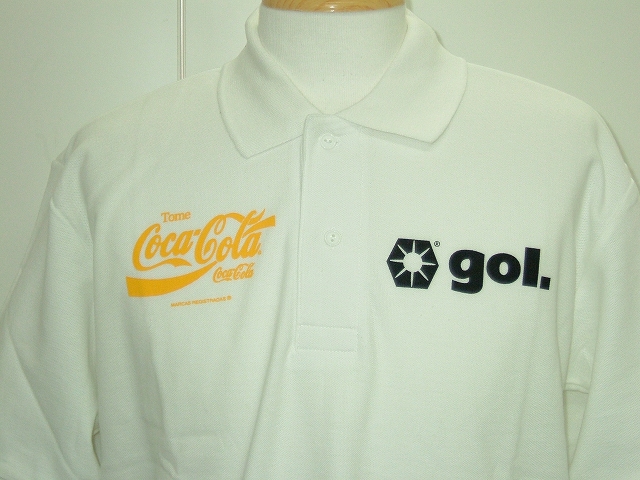 画像: gol.　CocaColaコラボポロシャツ　BRASIL ホワイト