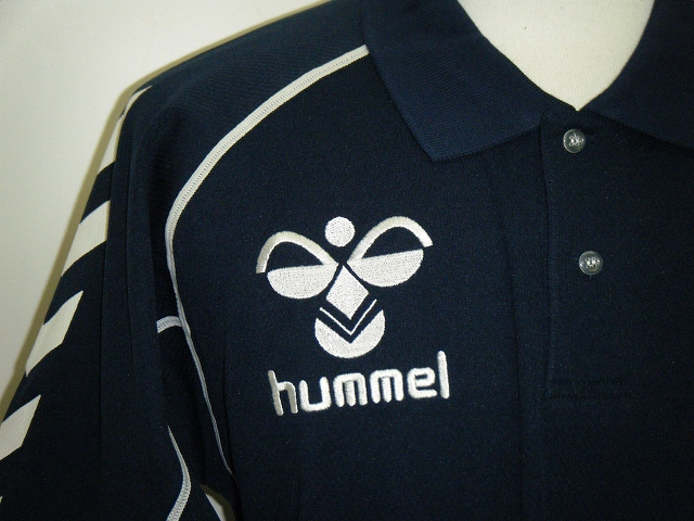 画像: hummel　ポロシャツ　ネイビー