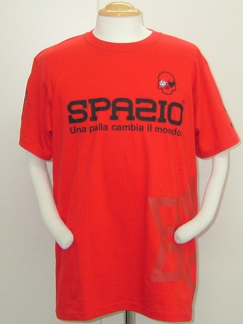 画像1: SPAZIO　ハートスカルTシャツ　レッド (1)